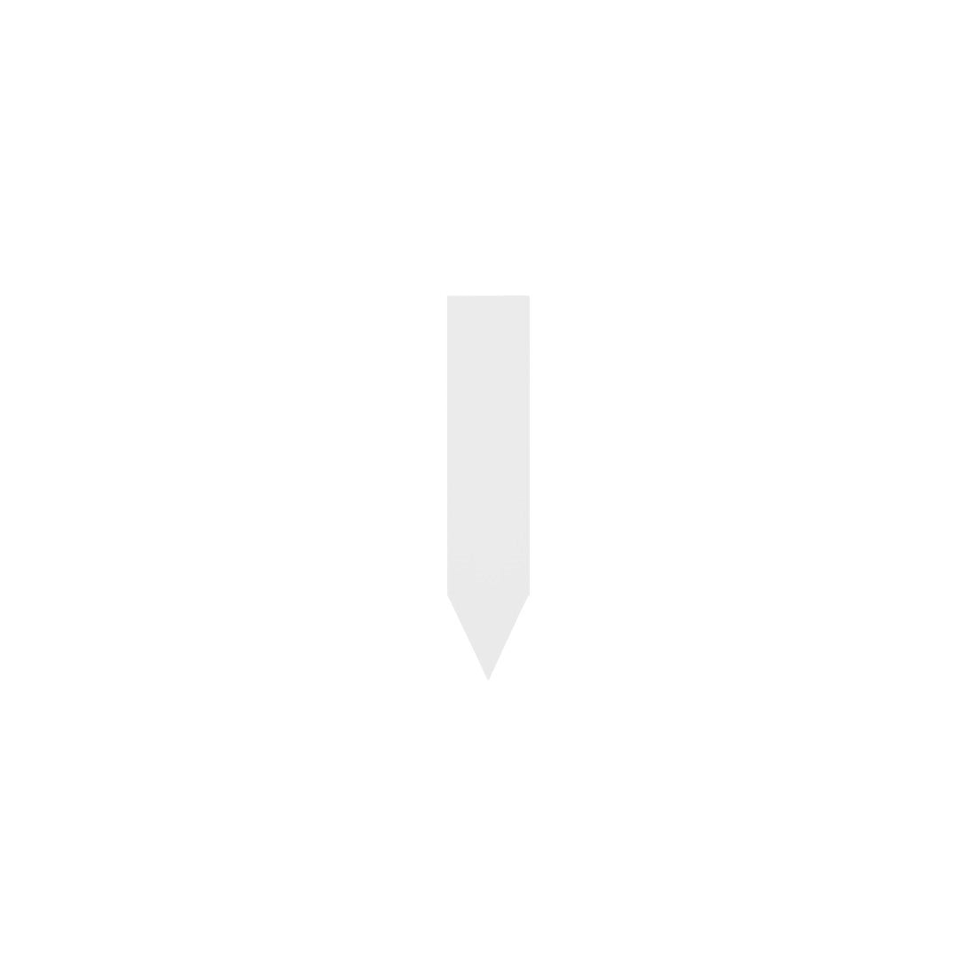 Stick-ins 13x60mm 350µ PVC, White