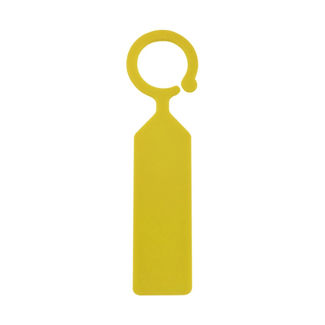 Etiquetas colgantes 24x110mm PVC, Amarillo