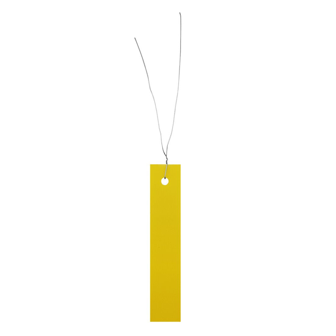 Etiquetas colgantes 18x100 PVC, Amarillo