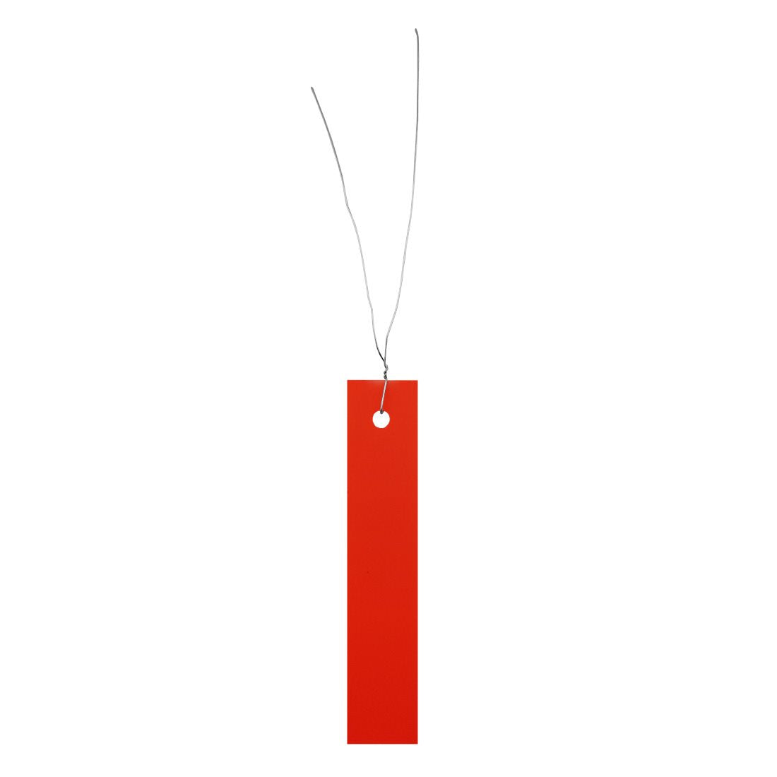 Etiquetas colgantes 18x100 PVC, Rojo