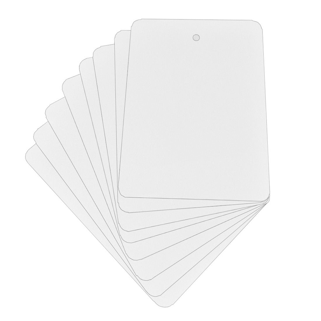 Etiquetas colgantes 105x148,5mm PET, Blanco