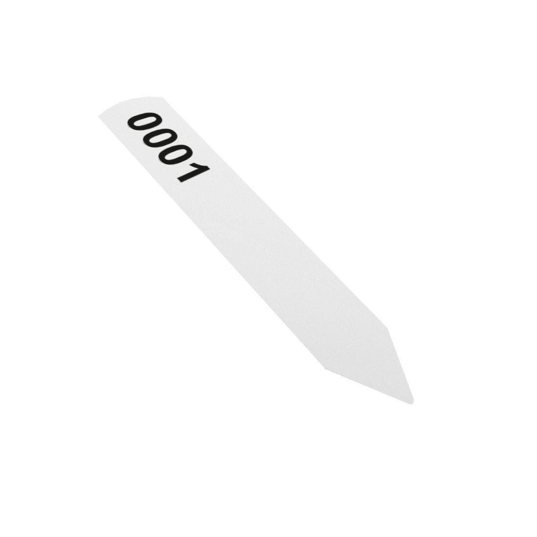 Etiquetas de estaca 120x20mm 200µ PET - Numerado, Blanco
