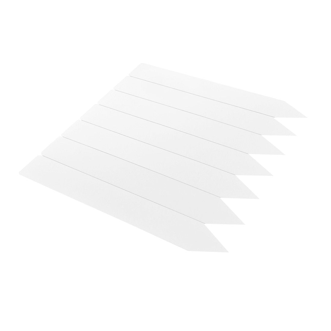 Etiquetas de estaca 26x160mm 350µ PVC, Blanco