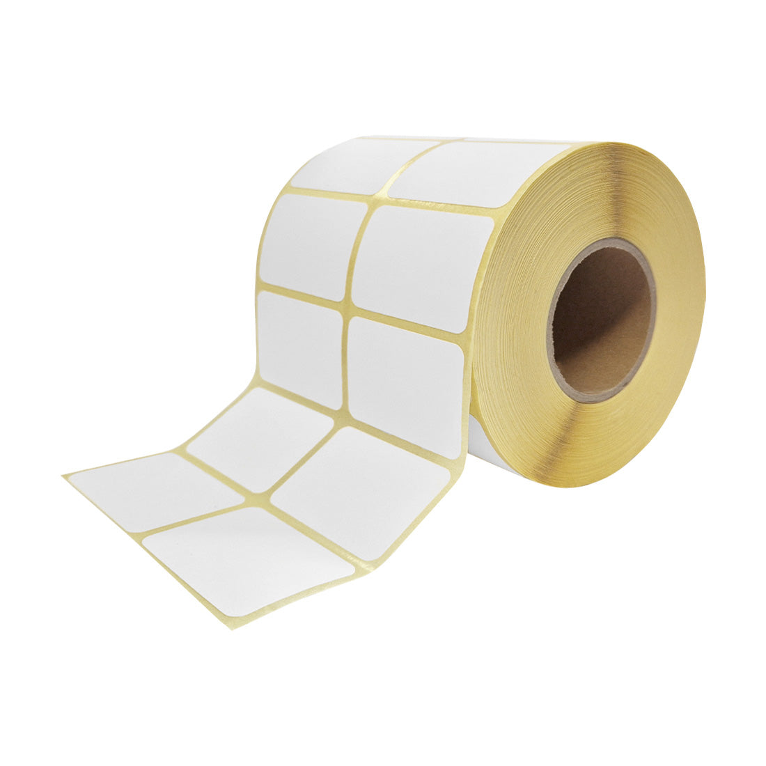 Self-adhesive labels 50x35mm HDPE, White