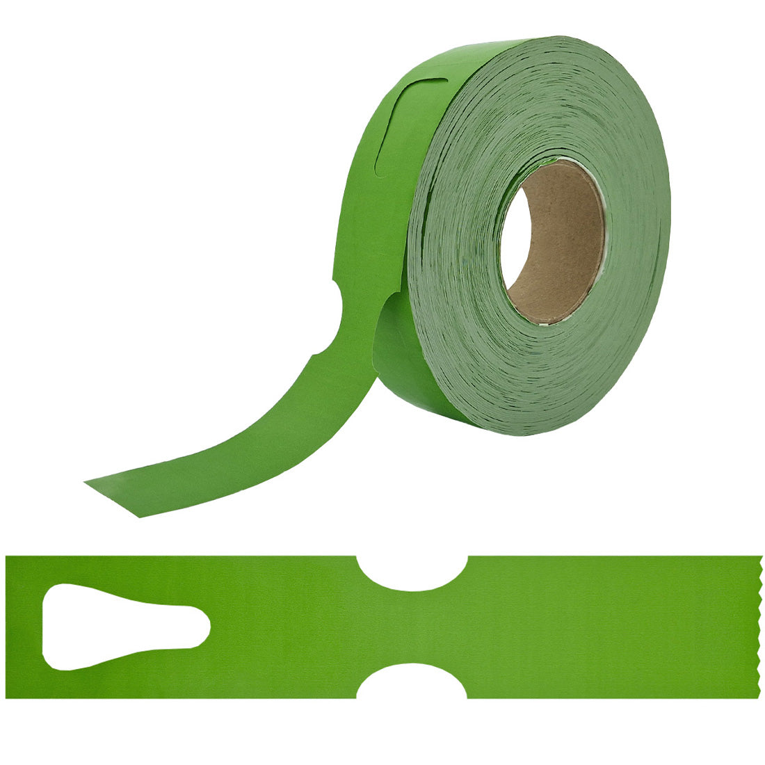 Etiquetas con ranura 297x48mm PEAD, Verde