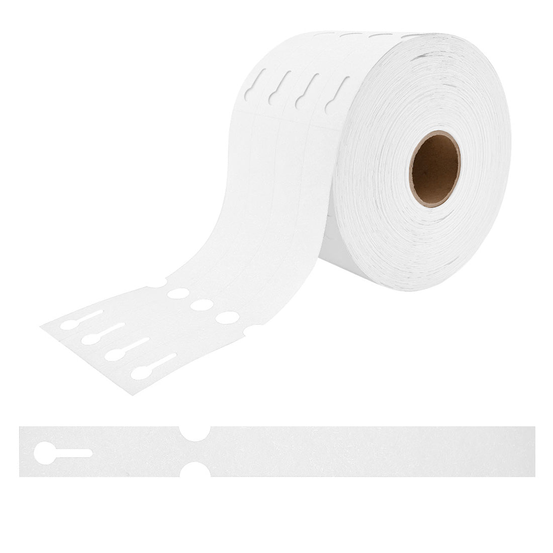 Etiquetas con ranura 250x25mm Tyvek, Blanco
