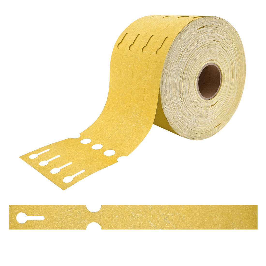 Etiquetas con ranura 250x25mm Tyvek, Amarillo