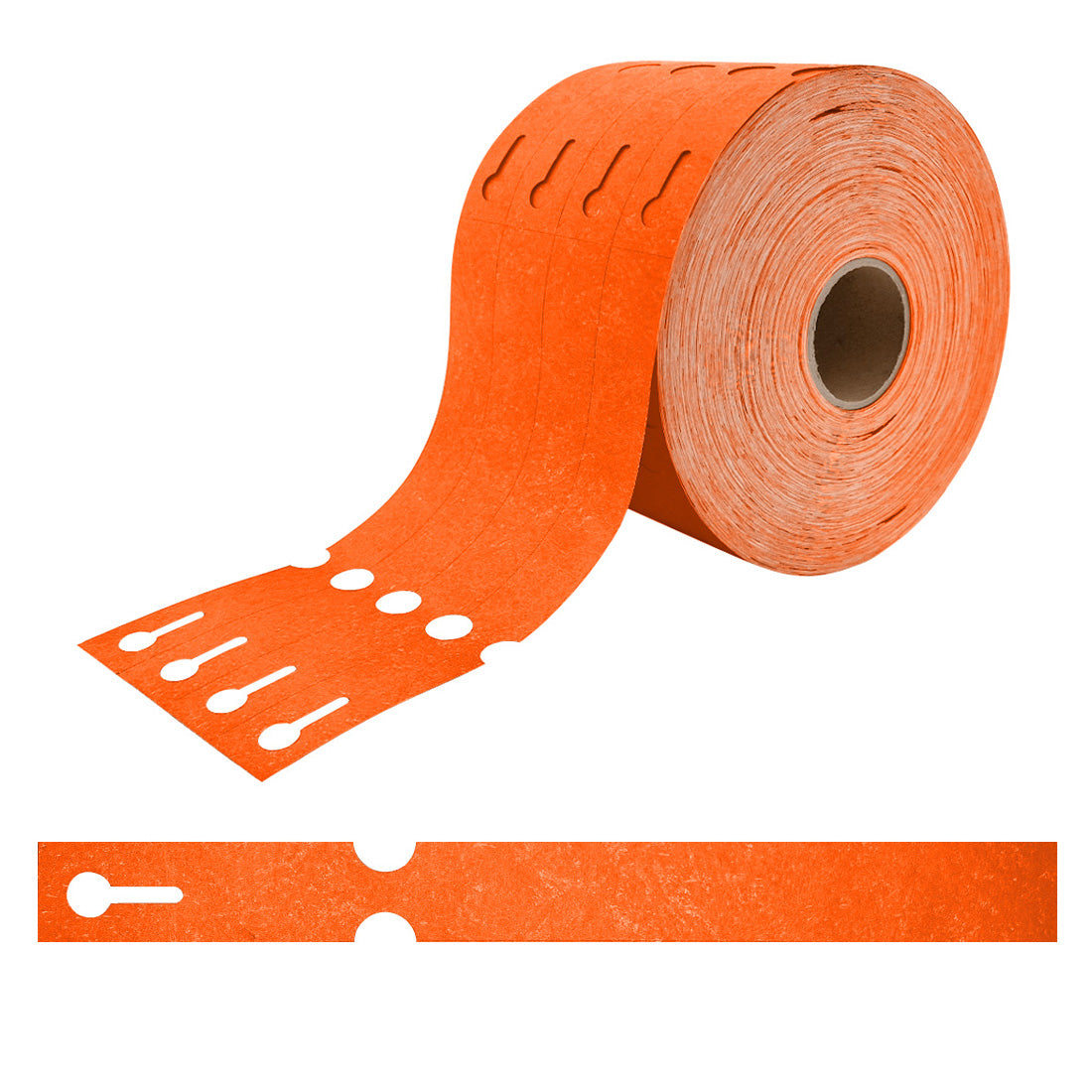 Loop lock labels 250x25mm Tyvek, Orange