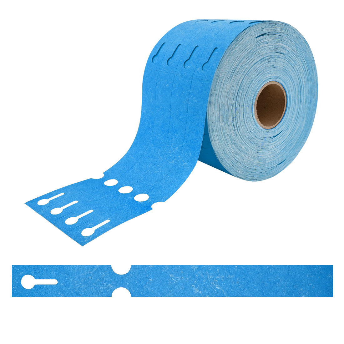 Loop lock labels 250x25mm Tyvek, Blue