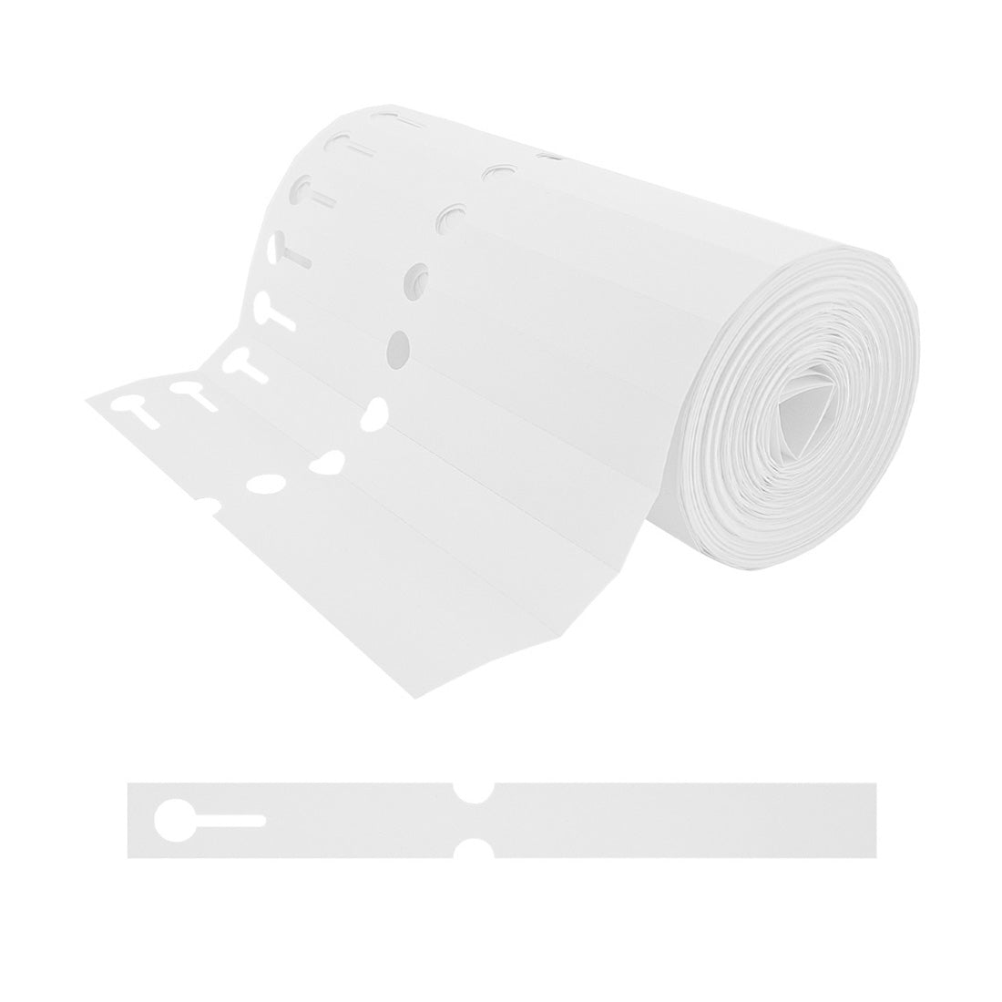 Loop lock labels 200x20mm PVC, White