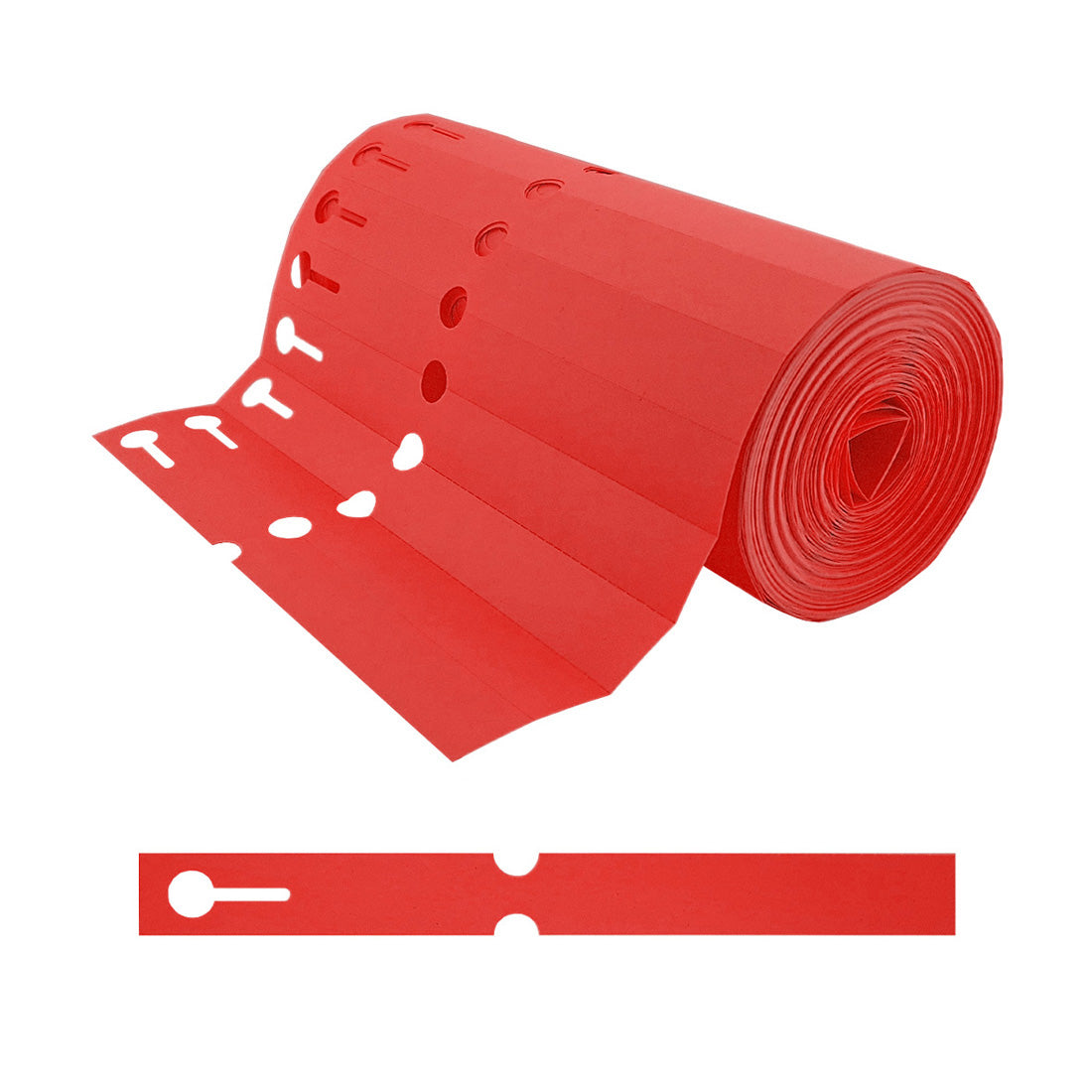 Loop lock labels 200x20mm PVC, Red