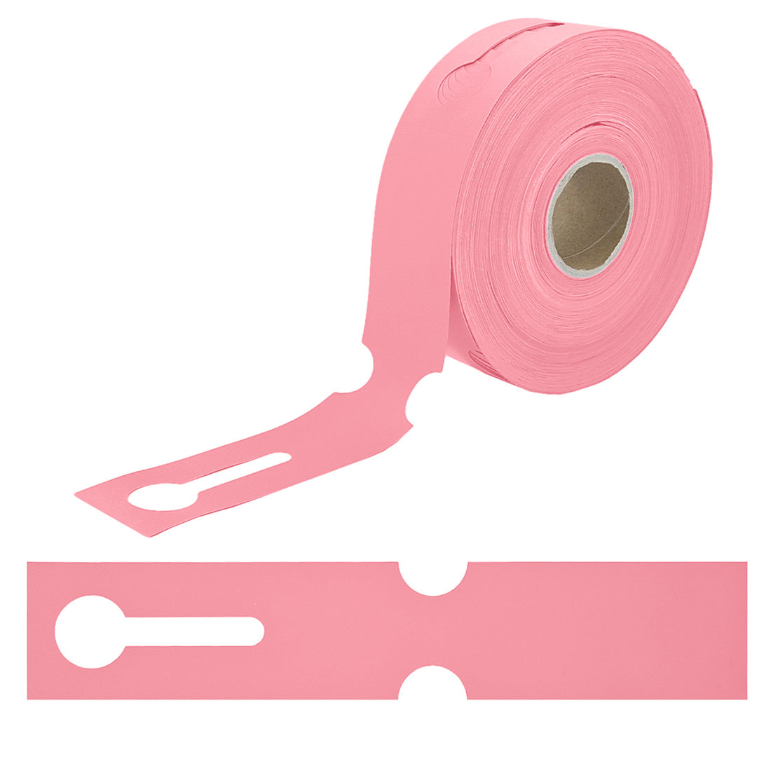 Loop lock labels 260x50mm HDPE, Pink