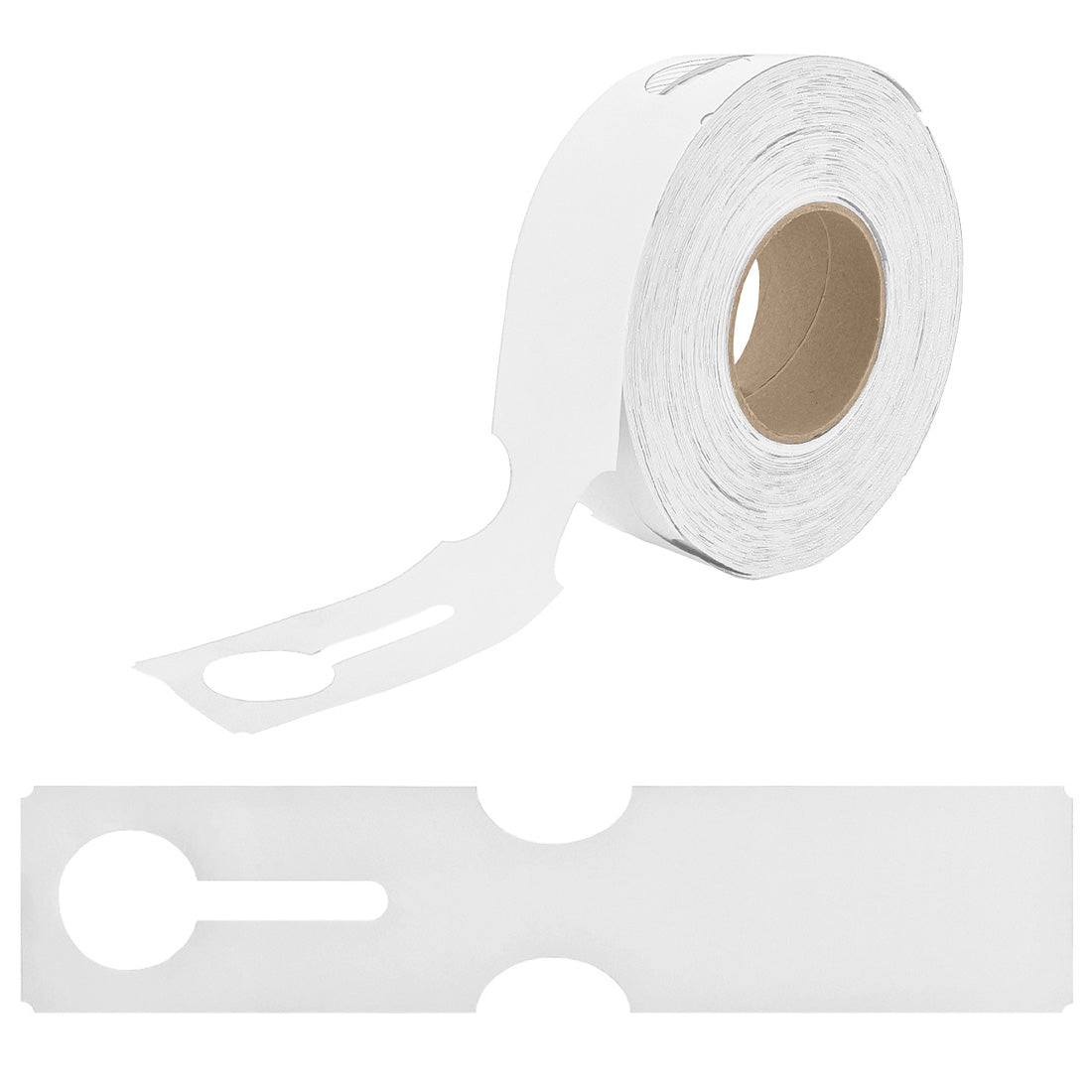 Etiquetas con ranura 273x59mm PEAD, Blanco