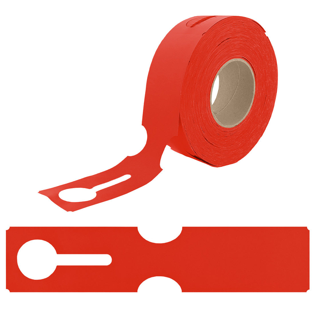Loop lock labels 273x59mm HDPE, Red
