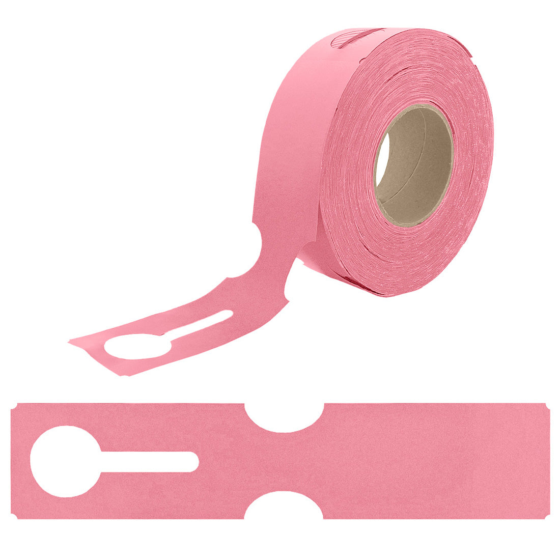 Etiquetas con ranura 273x59mm PEAD, Rosa