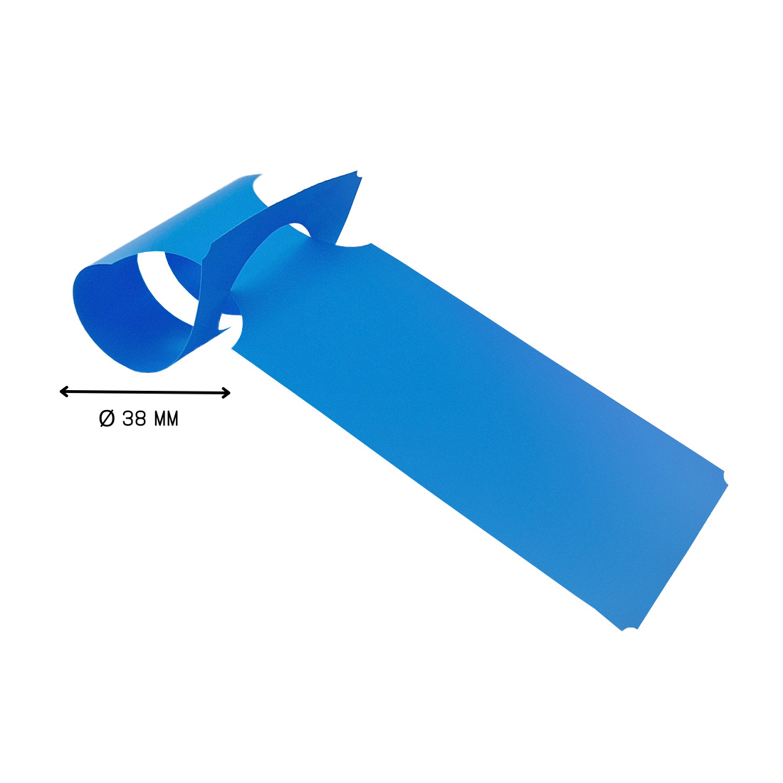 Etiquetas con ranura 273x59mm PEAD, Azul
