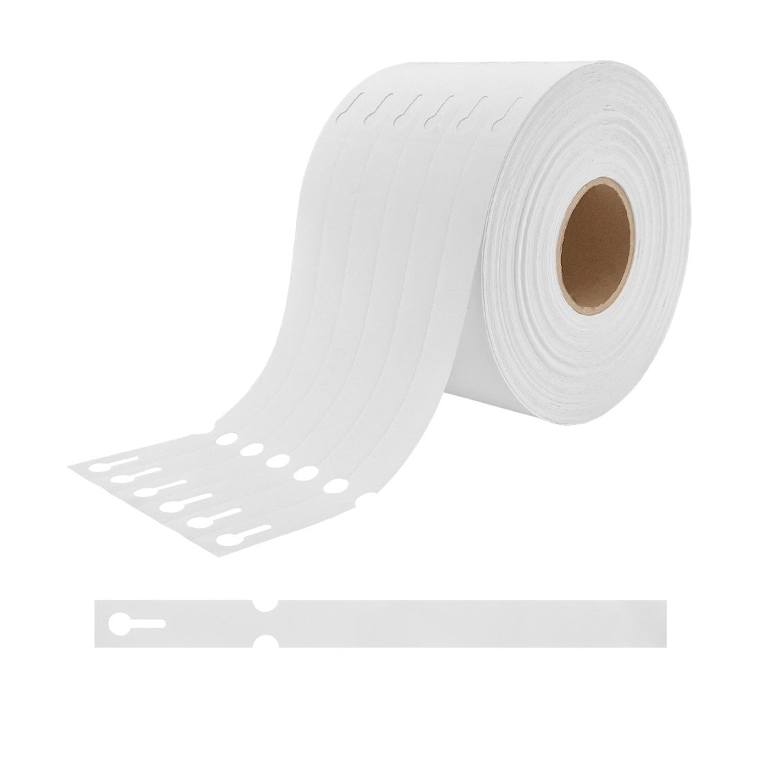 Etiquetas con ranura 200x17mm PEAD, Blanco