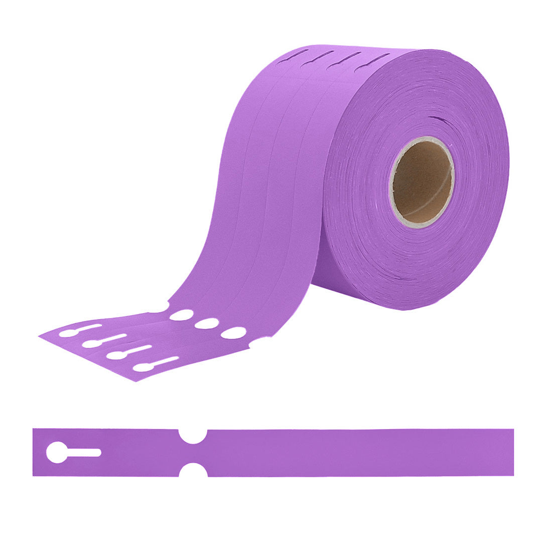 Etiquetas con ranura 250x25mm PEAD, Morado