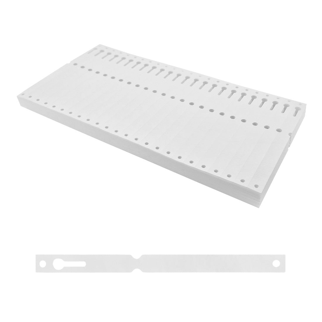 Etiquetas con ranura 160x12,7mm Tyvek, Blanco