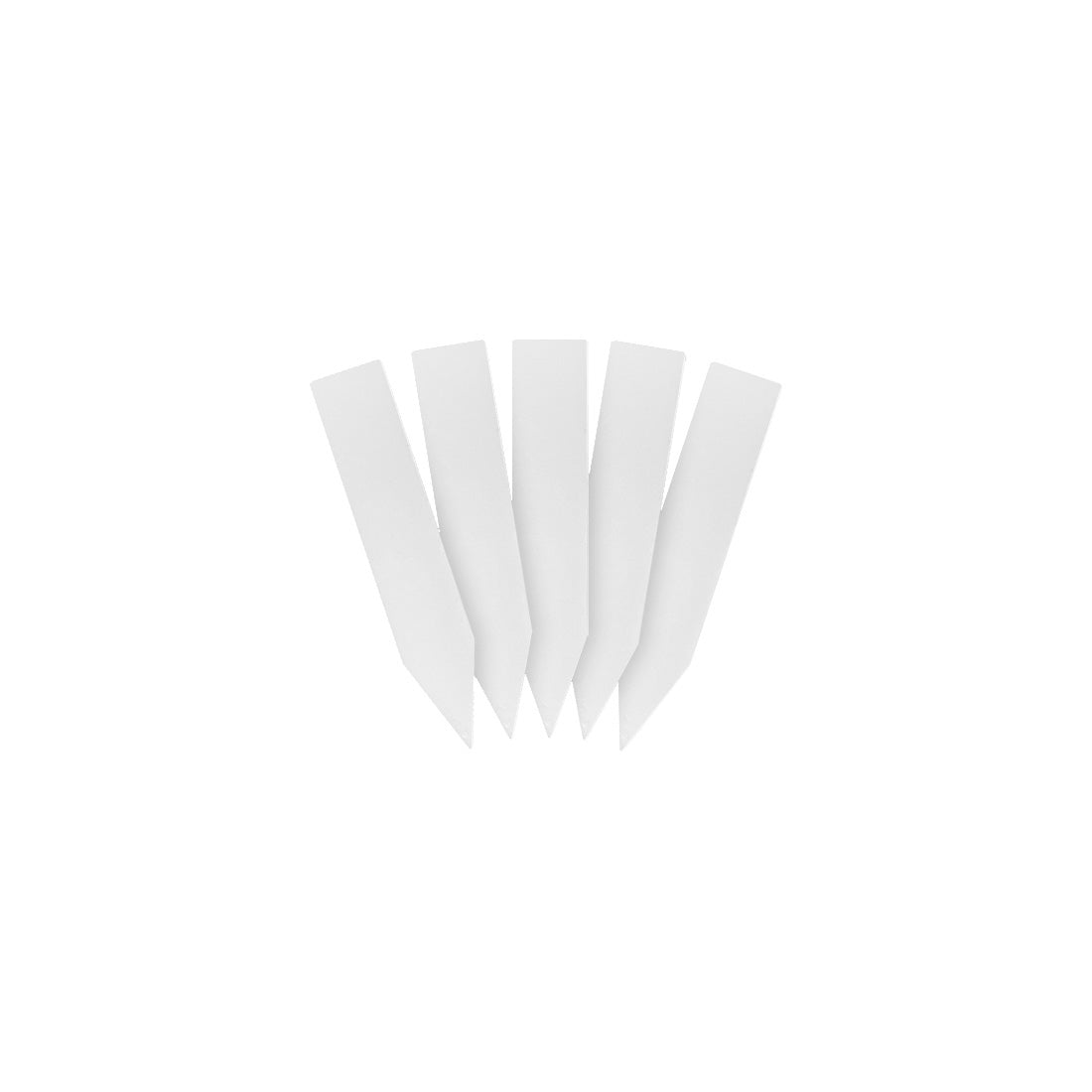 Etiquetas de estaca 10x50mm 470µ PVC, Blanco