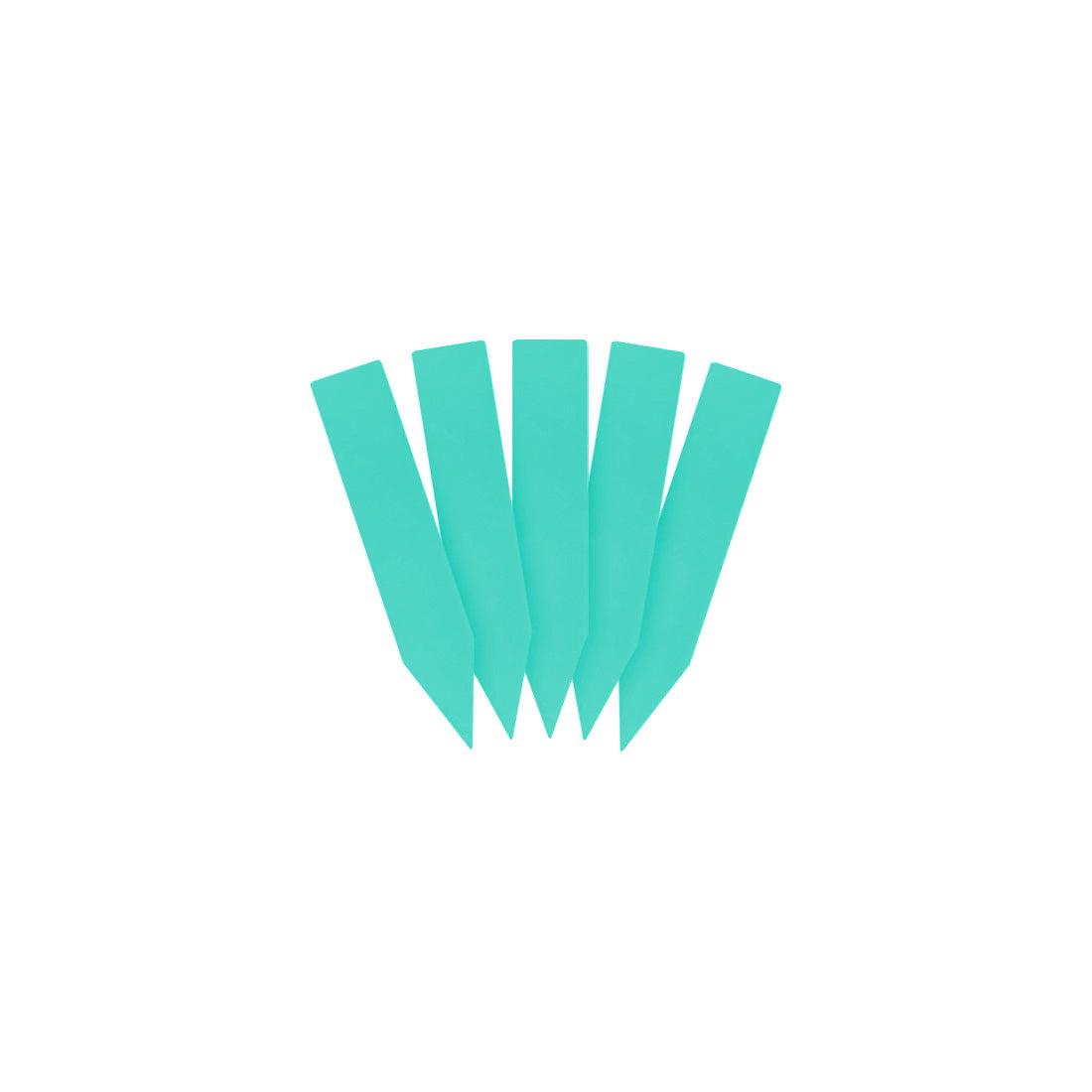 Etiquetas de estaca 10x50mm 470µ PVC, Verde
