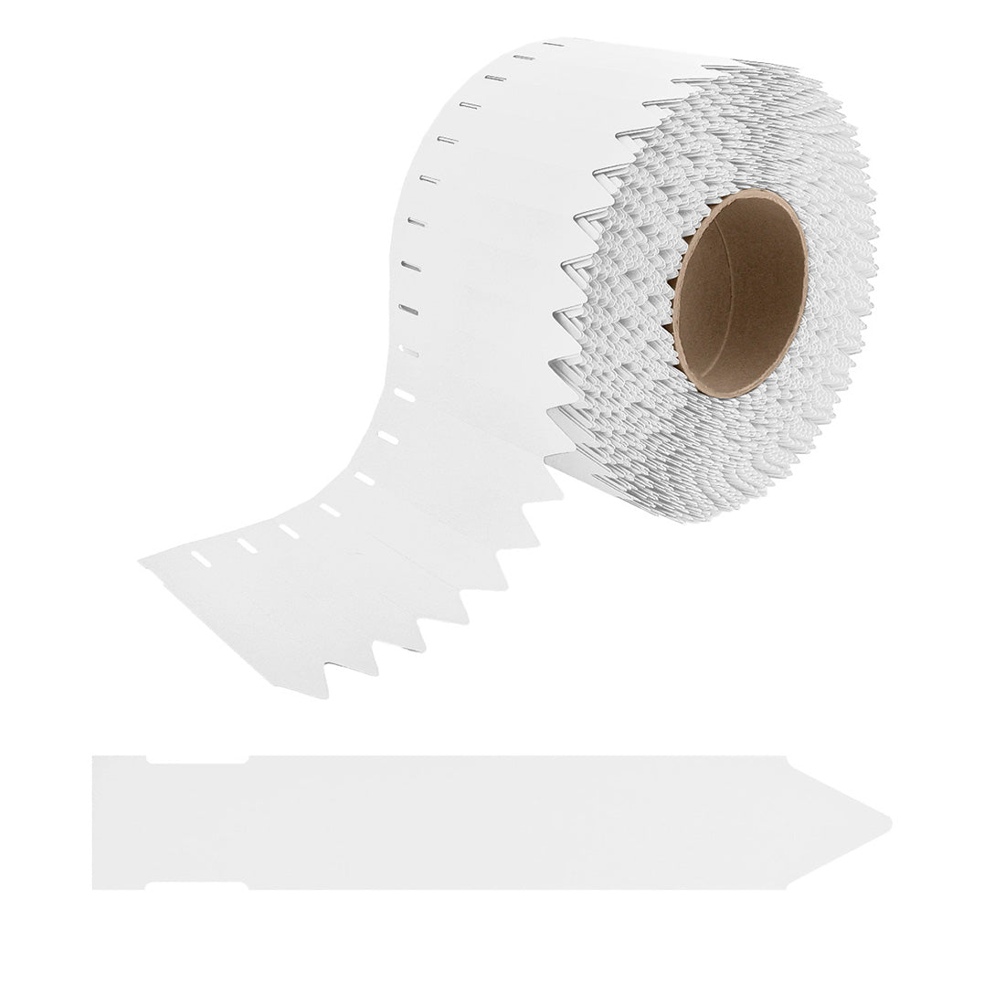 Stick-ins 25x120mm 350µ PVC, White