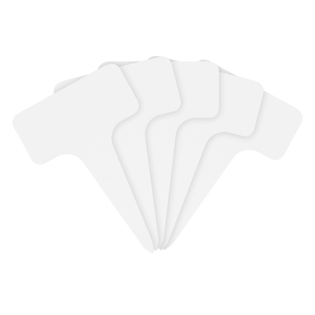 Etiquetas de estaca 60x96mm 1000µ PVC, Blanco