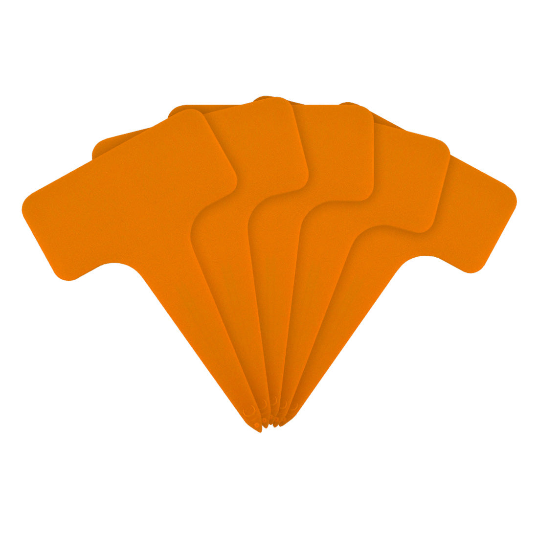 Etiquetas de estaca 60x96mm 1000µ PVC, Naranja