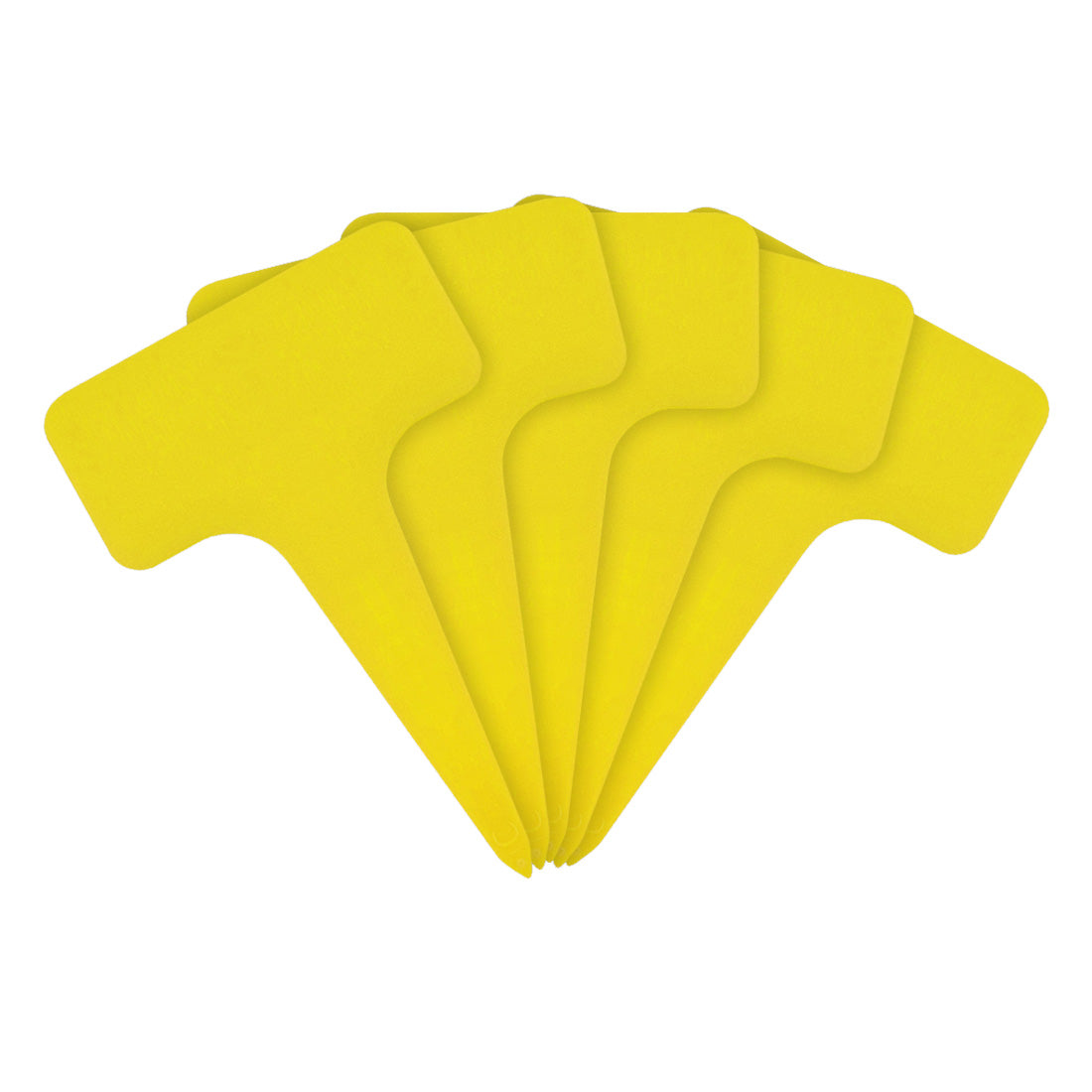 Etiquetas de estaca 60x96mm 1000µ PVC Amarillo