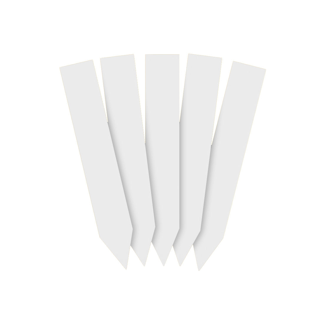 Etiquetas de estaca 16x100mm 350µ PVC, Blanco
