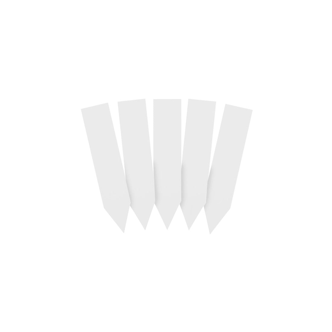 Etiquetas de estaca 13x60mm 350µ PVC, Blanco