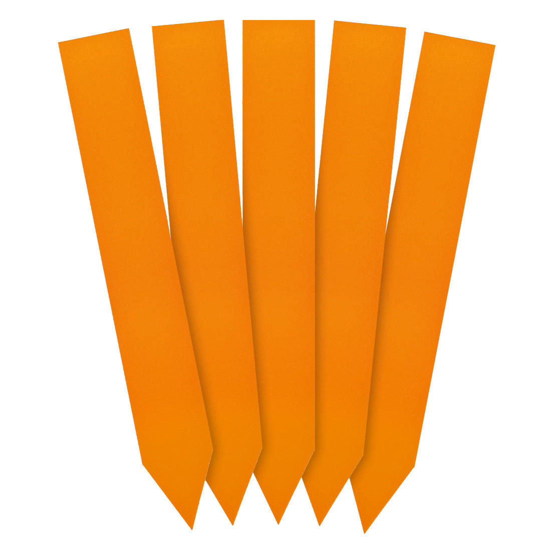 Etiquetas de estaca 20x140mm 350µ PVC, Naranja