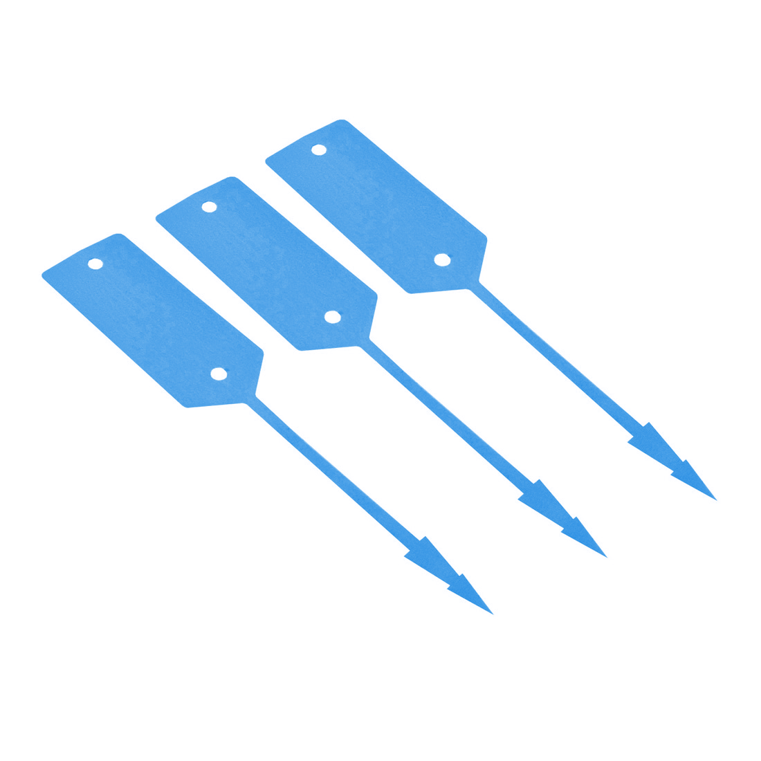 Etiquetas con ranura 190x37mm PEAD, Azul