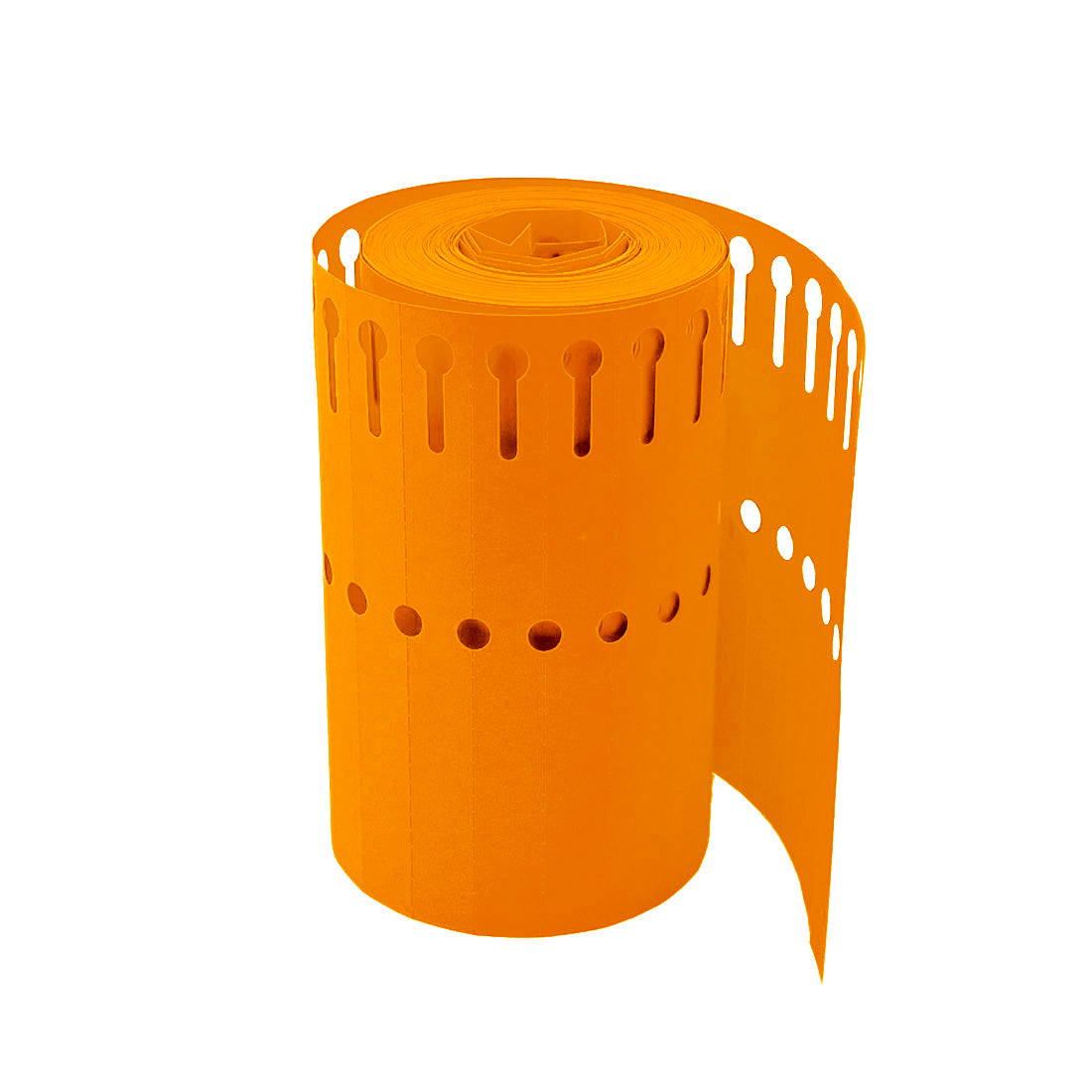 Etiquetas con ranura 120x13mm PVC, Naranja
