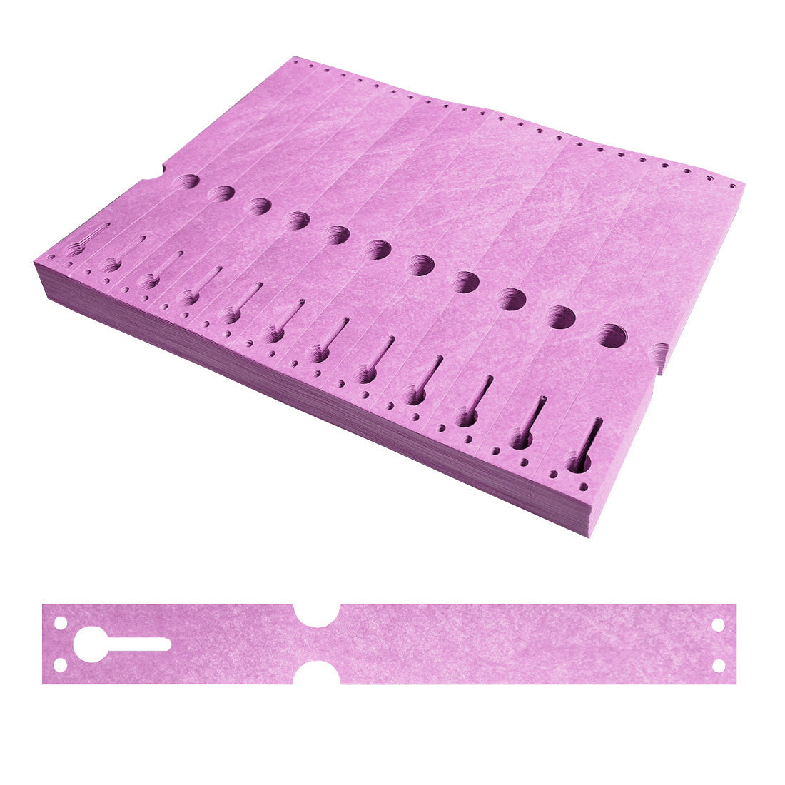 Etiquetas con ranura 220x25,4mm Tyvek, Morado