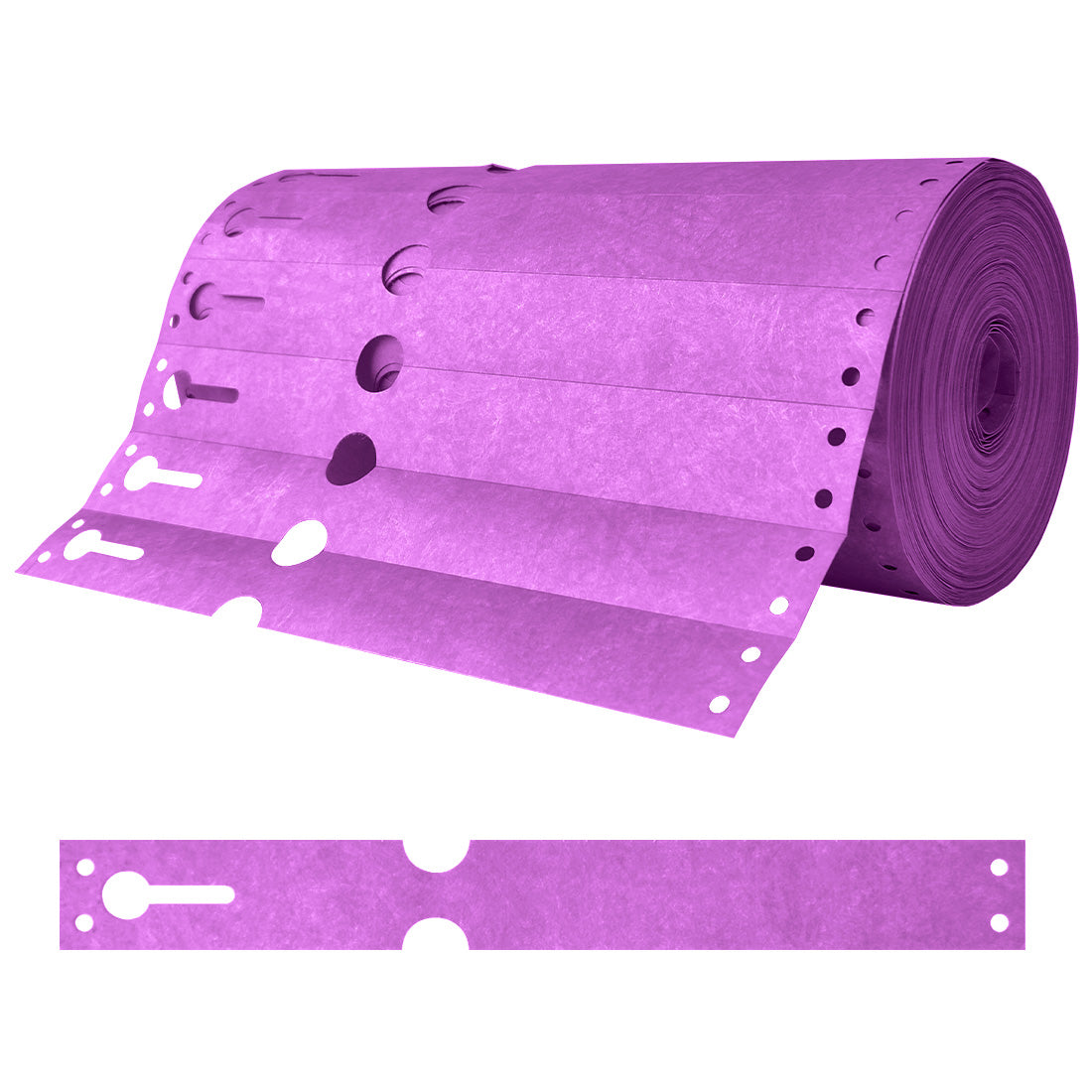 Etiquetas con ranura 220x25,4mm Tyvek, Morado