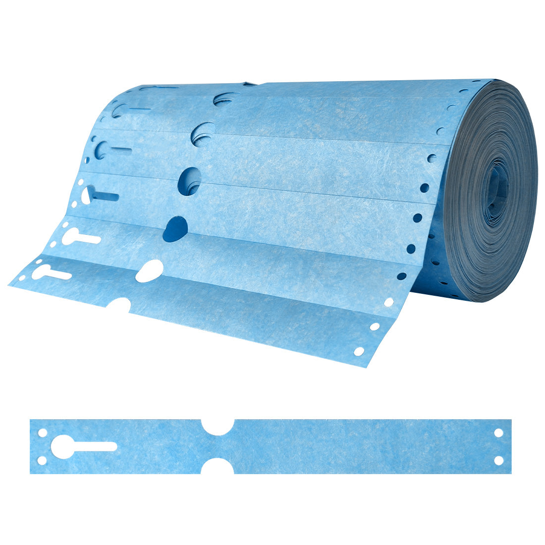 Etiquetas con ranura 220x25,4mm Tyvek, Azul
