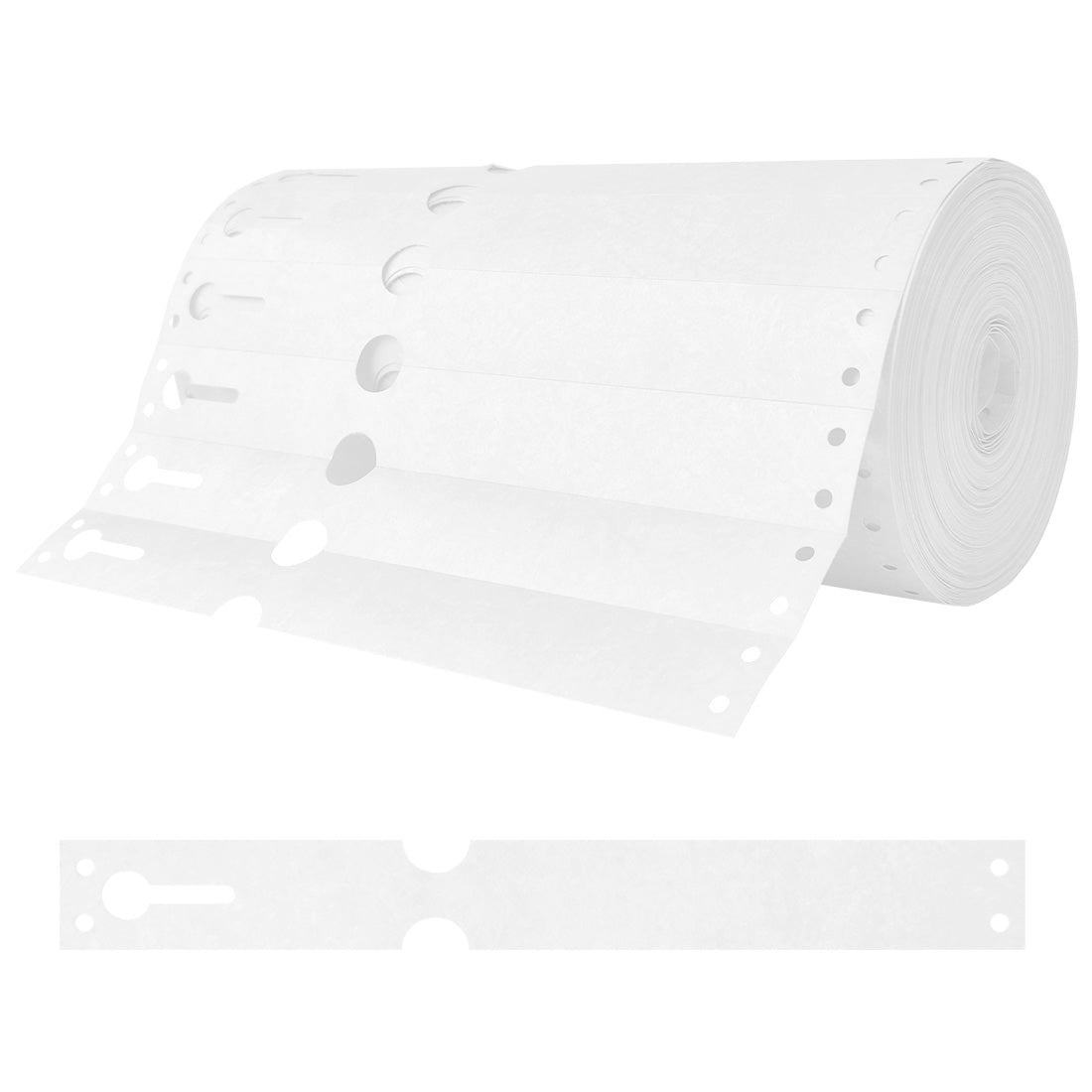 Etiquetas con ranura 220x25,4mm Tyvek, Blanco
