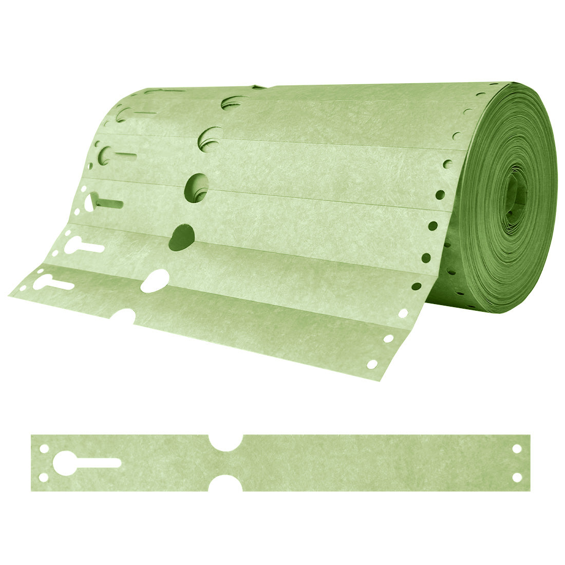 Etiquetas con ranura 220x25,4mm Tyvek, Verde