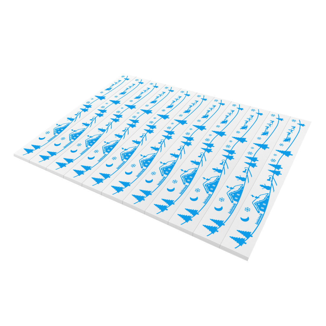 Etiquetas para árboles de Navidad 210x25,5mm PET, Azul