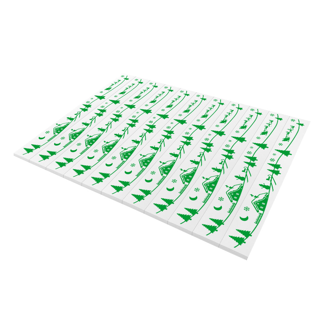 Etiquetas para árboles de Navidad 210x25,5mm PET, Verde