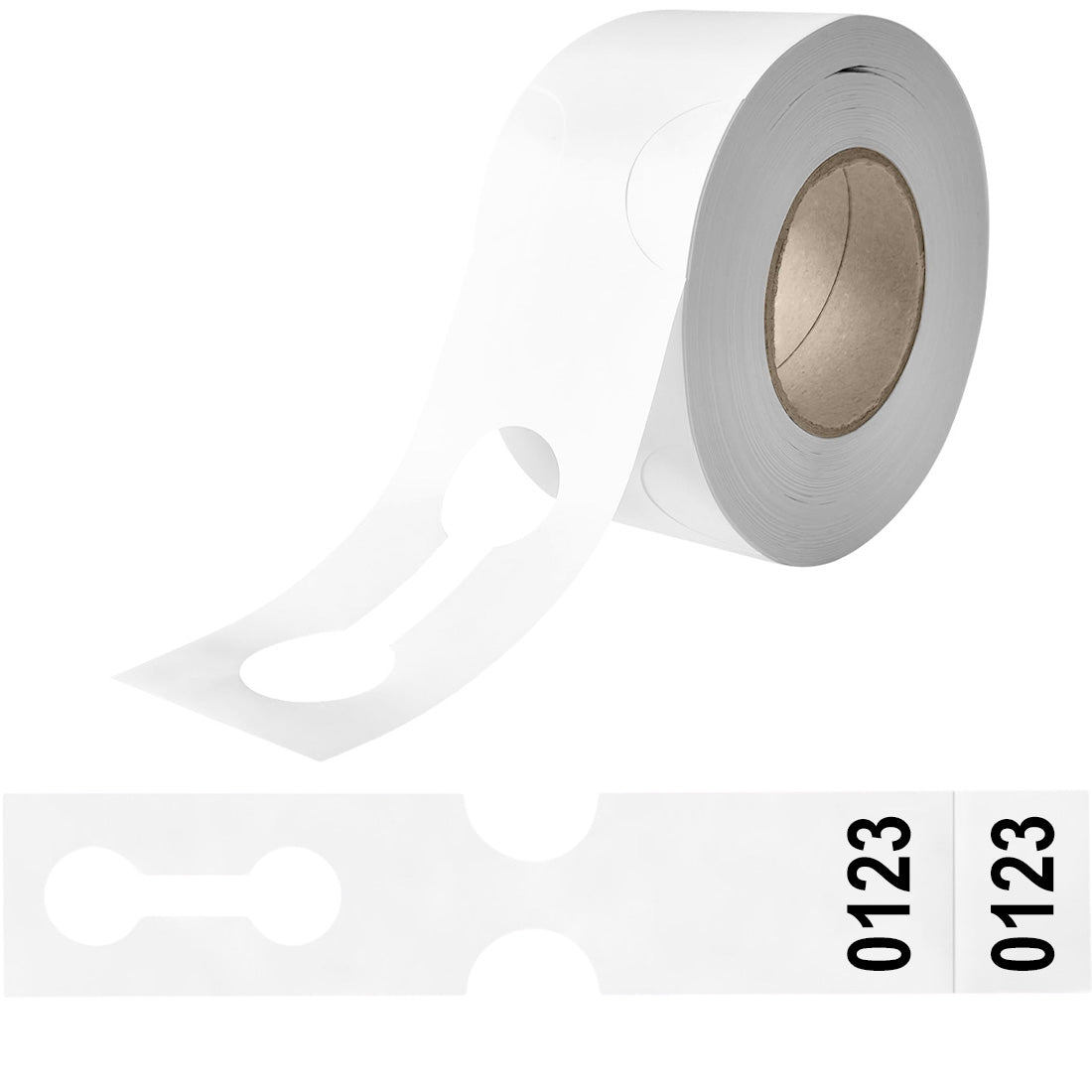 Loop lock labels 400x75mm HDPE - Numbered